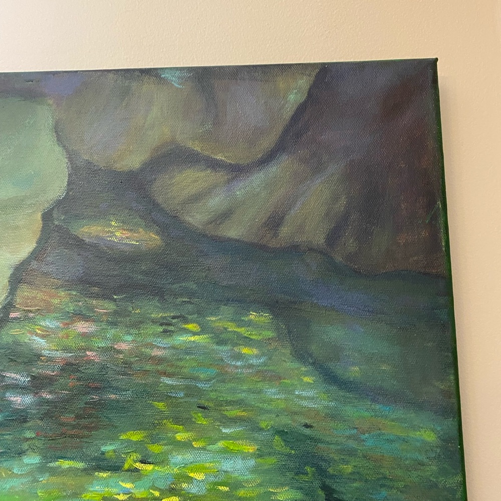 Original hand painted Lilly pond   Painting - Picture 3 of 4